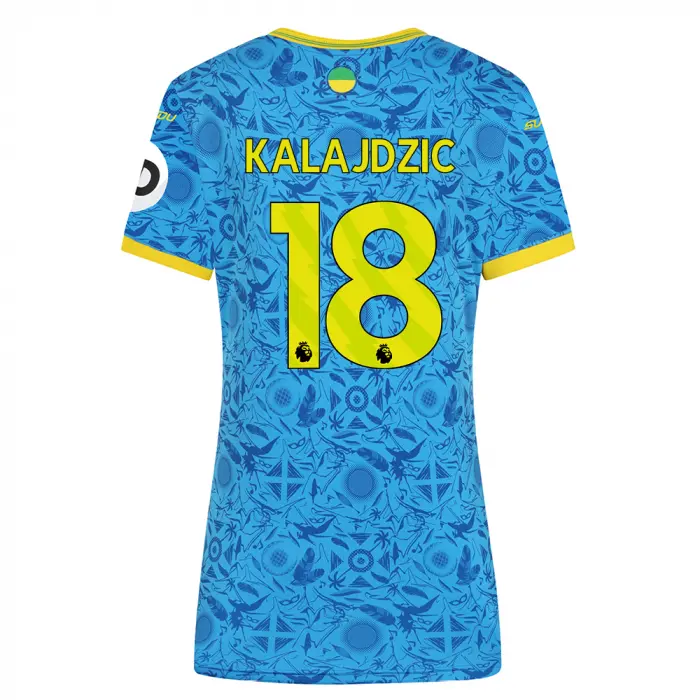 Wolverhampton Wanderers Store | Shop Official 2025-26 Wolves Third Shirt – Womens KALAJDZIC 18 Wolves Gear